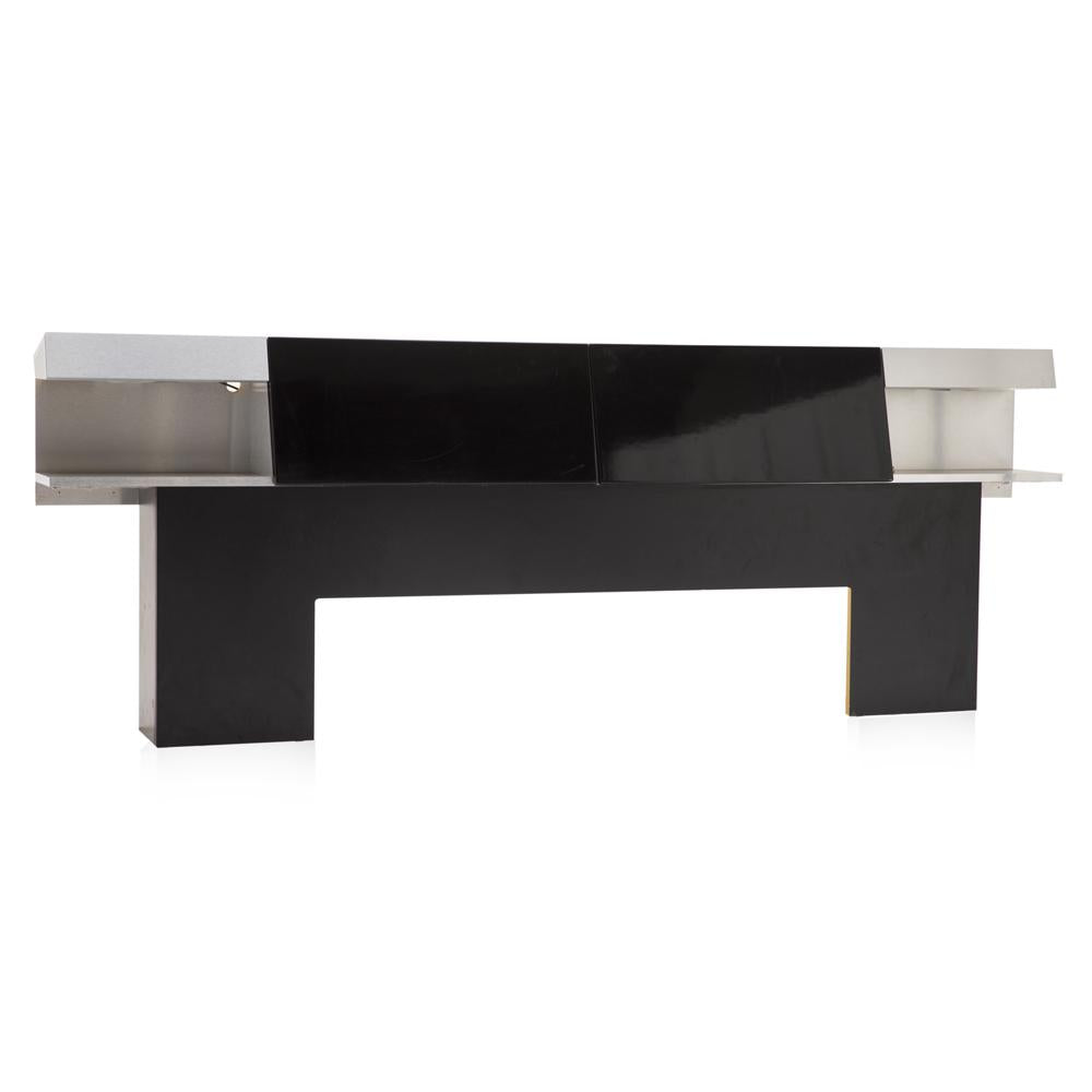 Black & Silver Sleek Modern Headboard