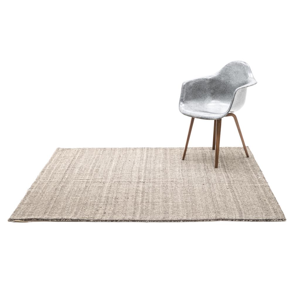 Square Charcoal Grey Tones Rug
