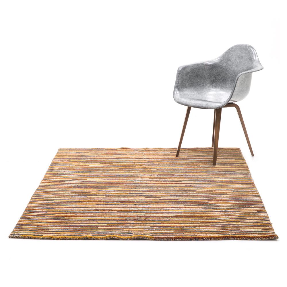Multicolored Woven Square Rug