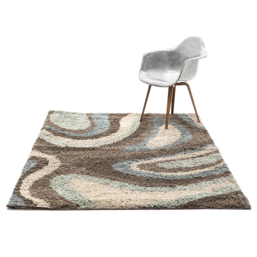Wave Print Large Rug