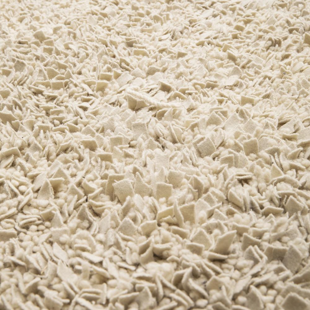 Cream Modern Shag Rug - small