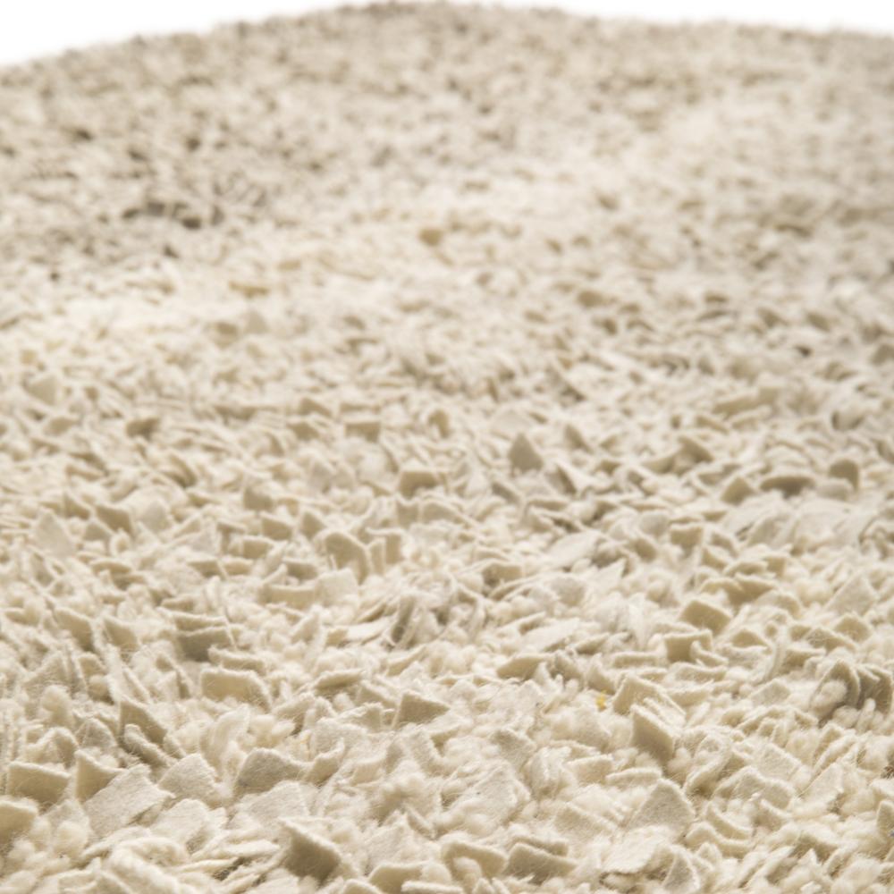 Cream Modern Shag Rug - small