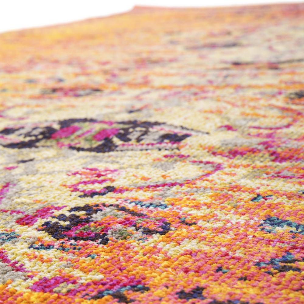 Orange Turkish Style Contemporary Rug
