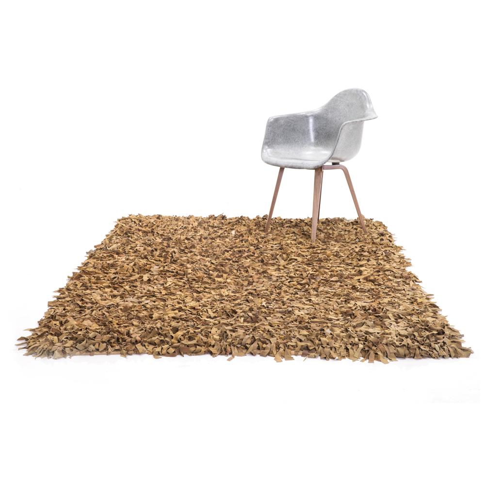 Leather Tassel Shag Rug