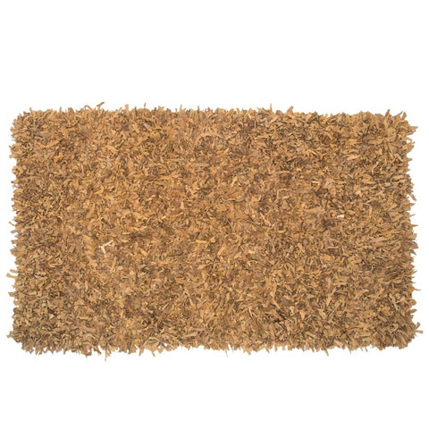 Leather Tassel Shag Rug