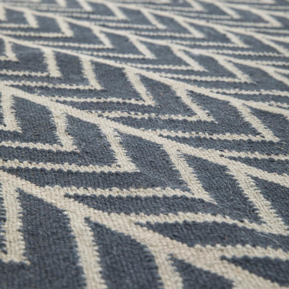 Indigo Neutral Chevron Rug