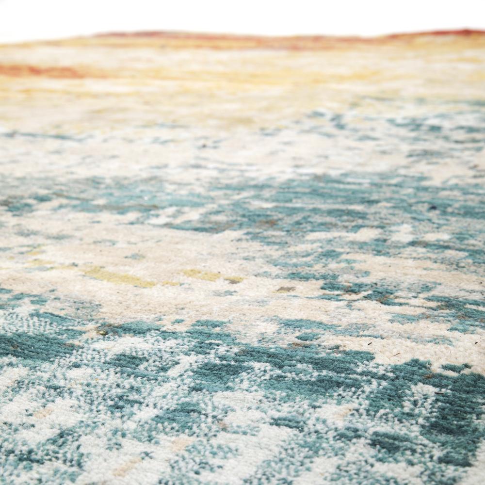 Large Abstract Rainbow Pixel Rug
