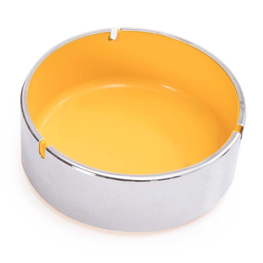Yellow and Silver Ashtray