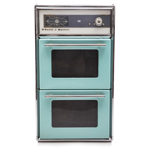 Vintage Teal Wall Oven Facade