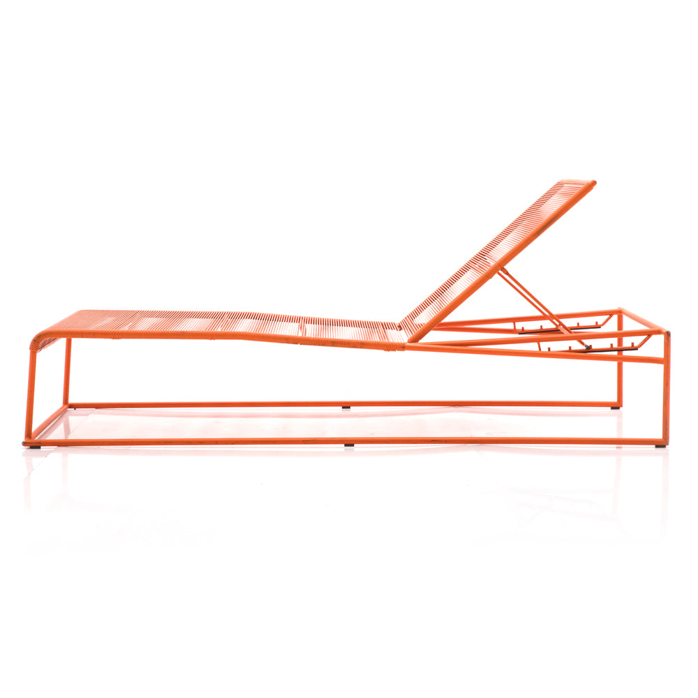 Orange Cord Outdoor Chaise