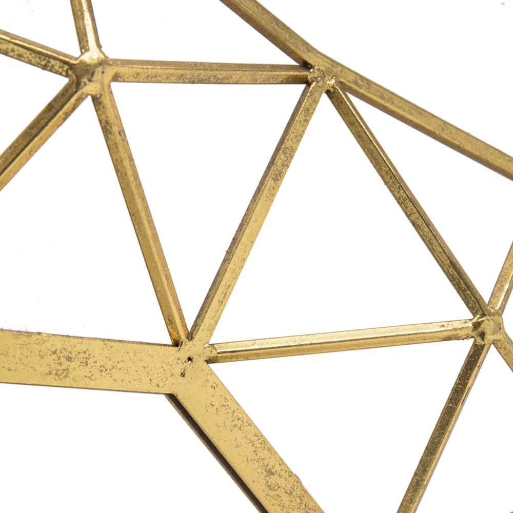 Gold Metal Geometric Wall Art