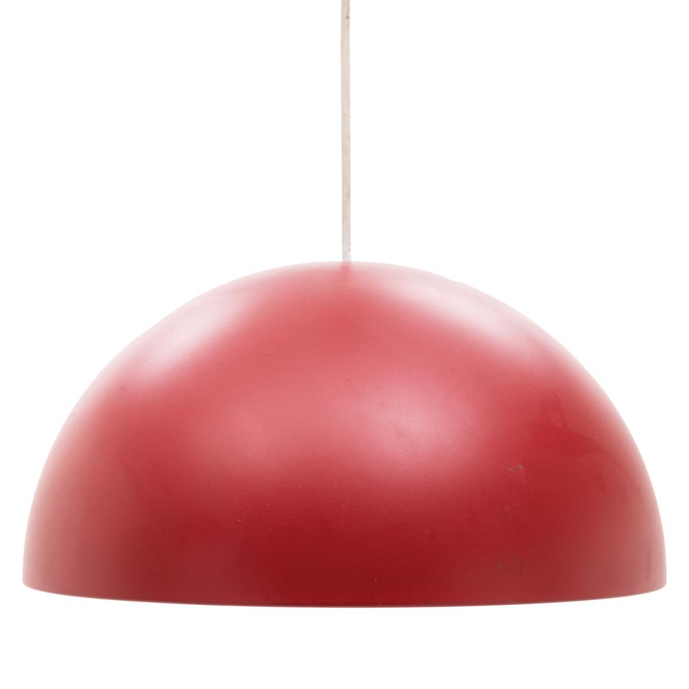 Retro Red  Dome Pendant