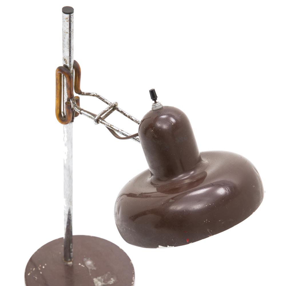 Brown Metal Vintage Desk Lamp