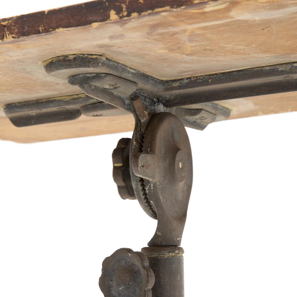 Rustic Wood and Metal End Table