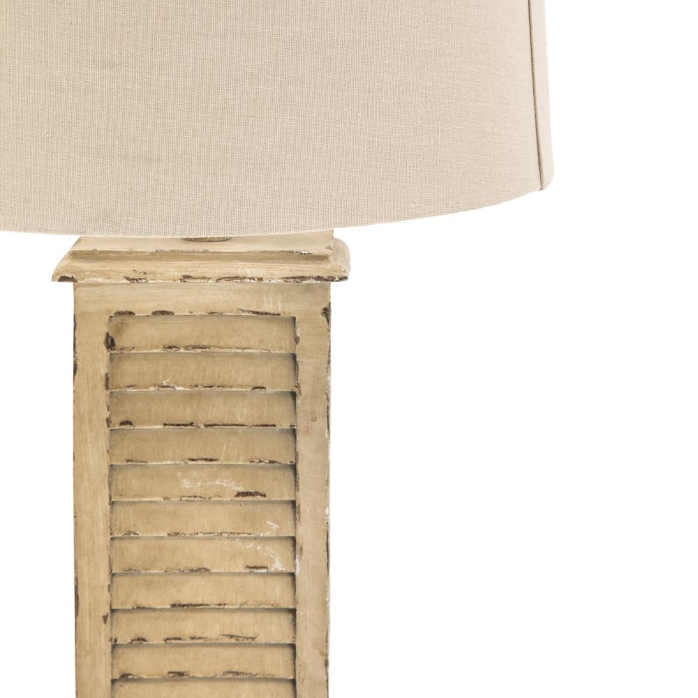 Wooden Shabby Chic Table Lamp