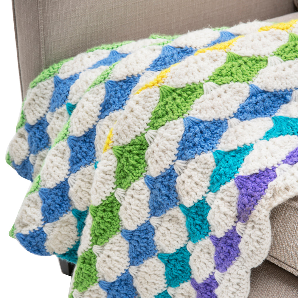 Rainbow Crochet Throw