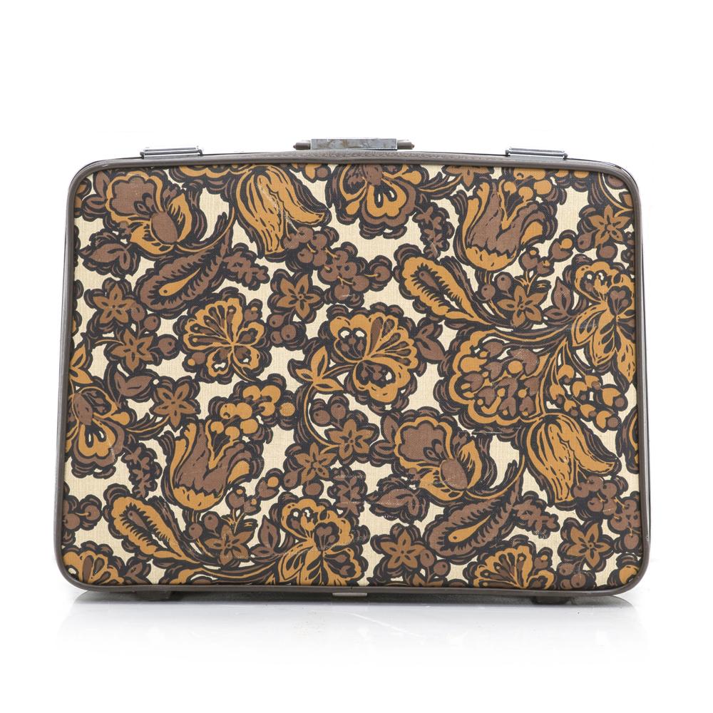 Floral Appliqué Suitcase