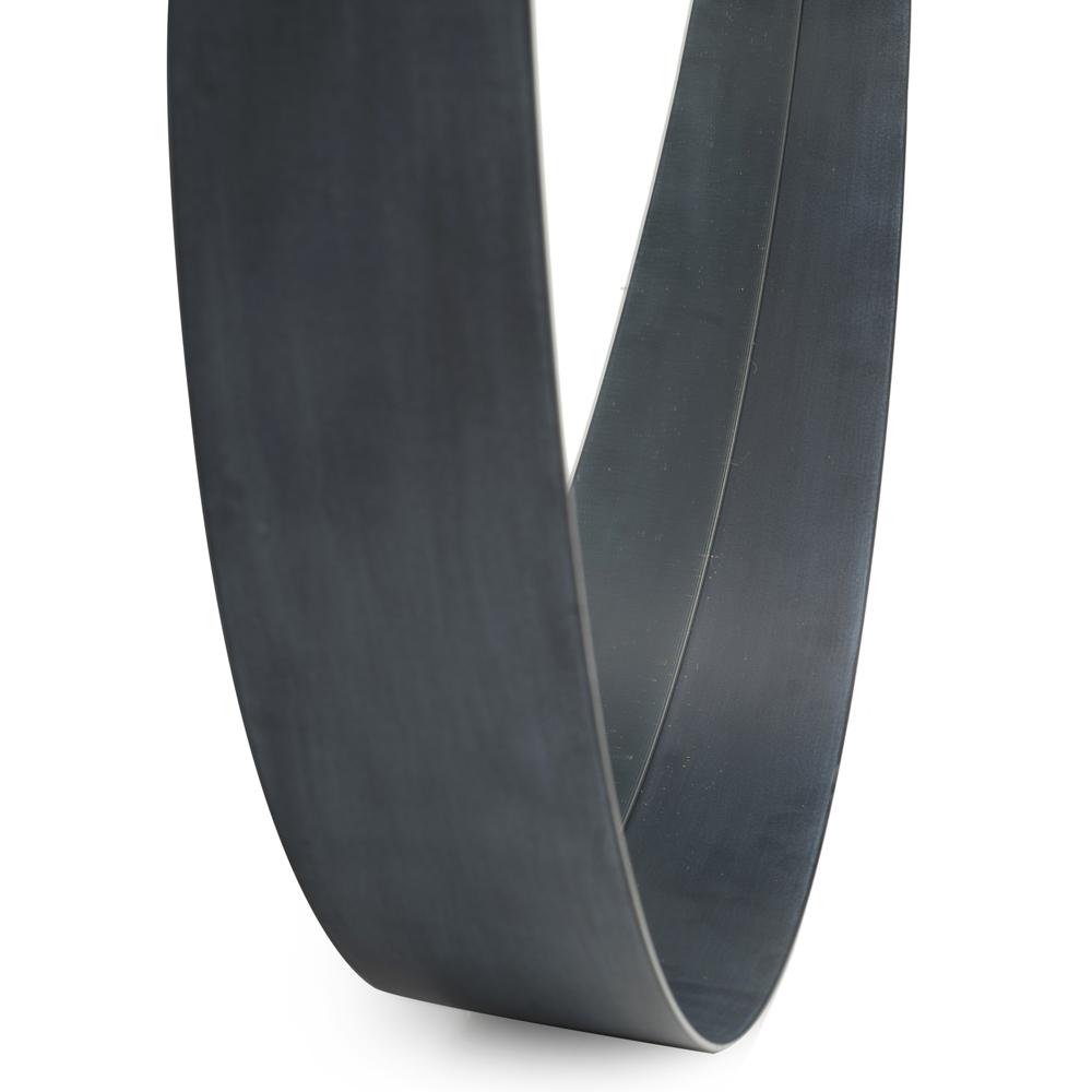 Round Modern Black Frame Wall Mirror