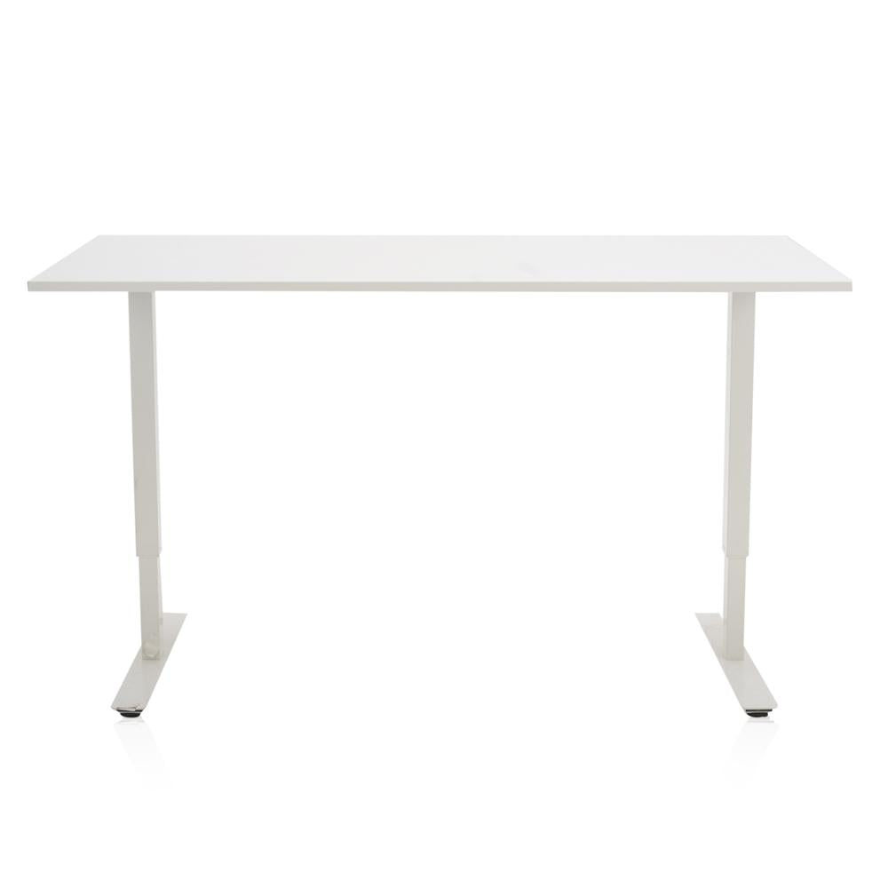 White Square Corner Adjustable Work Table
