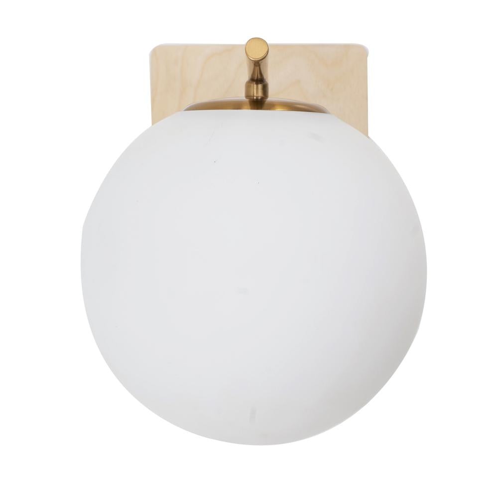 Gold and Globe Light Sconce