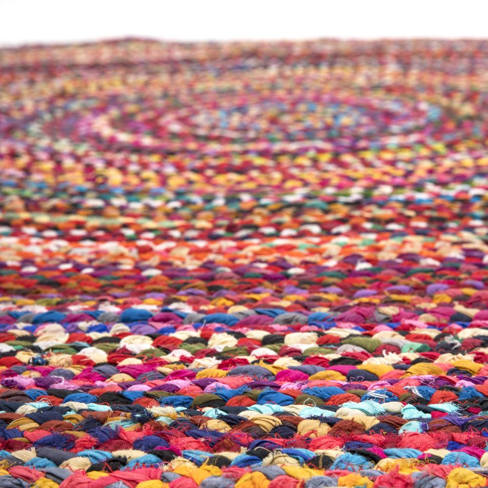 MultiColored Woven Round Rug