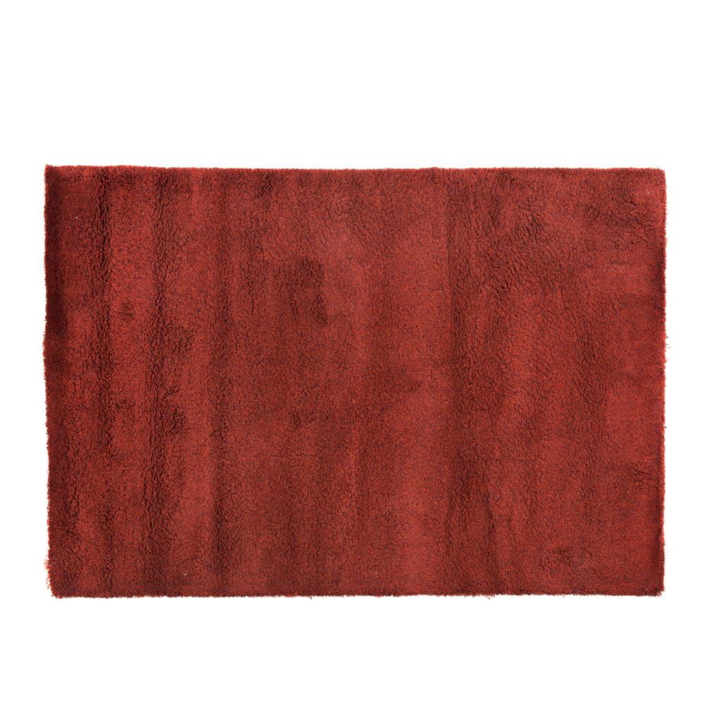 Small Maroon-Red High Pile Rug
