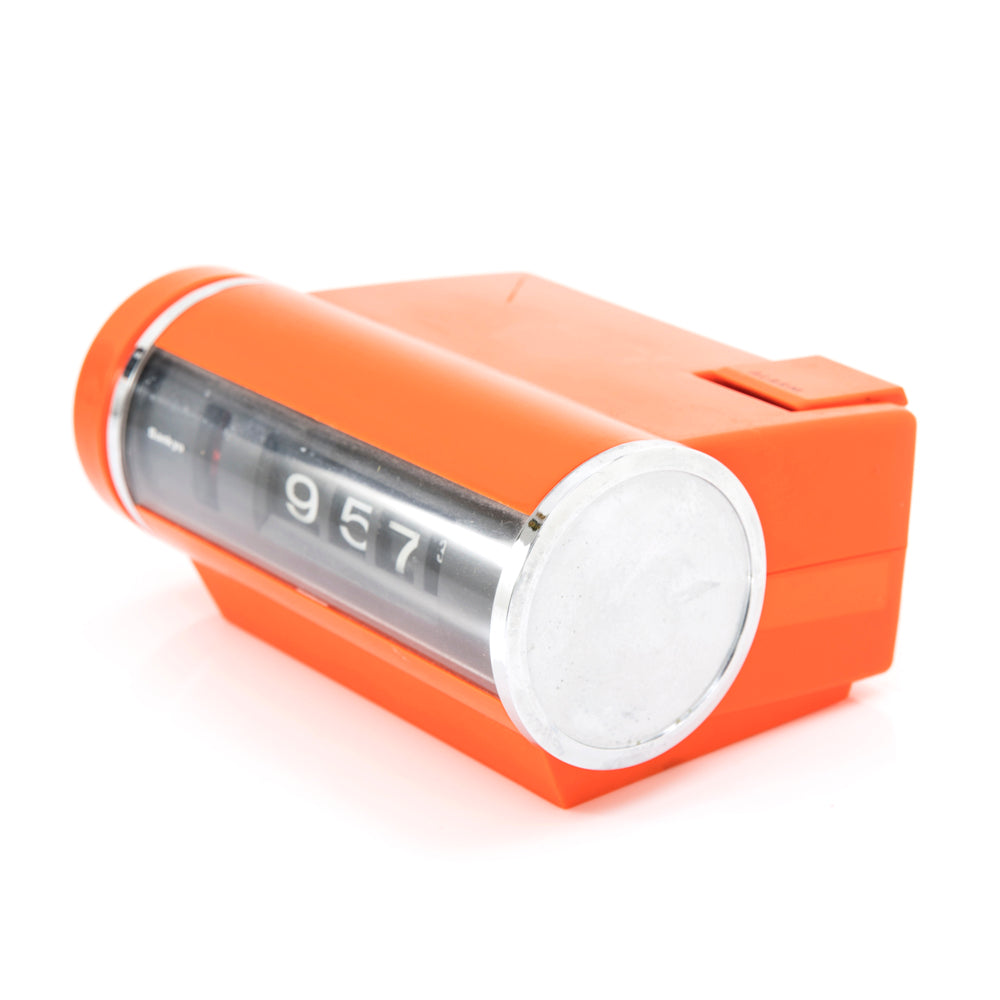 Orange Digital Flip Alarm Clock