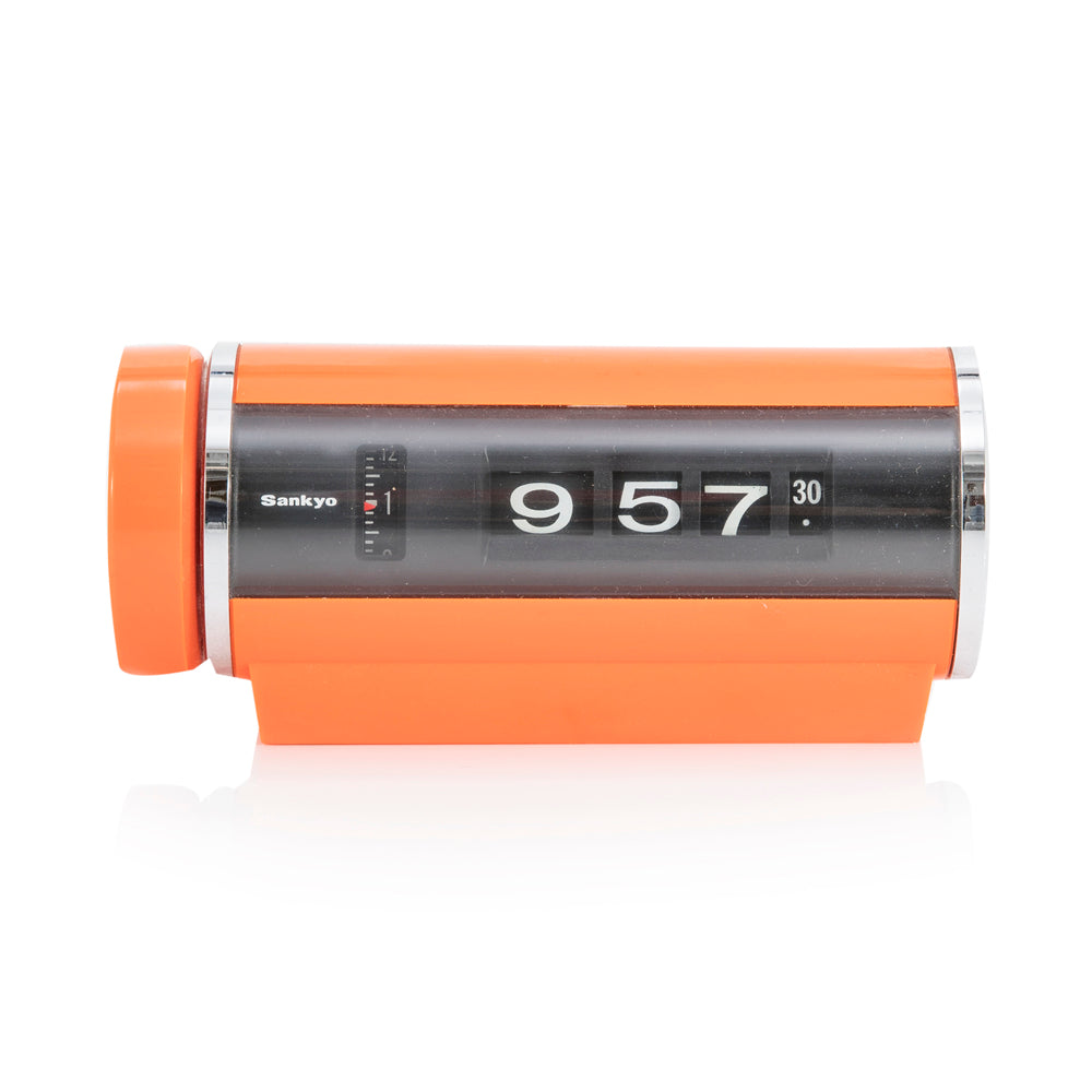 Orange Digital Flip Alarm Clock