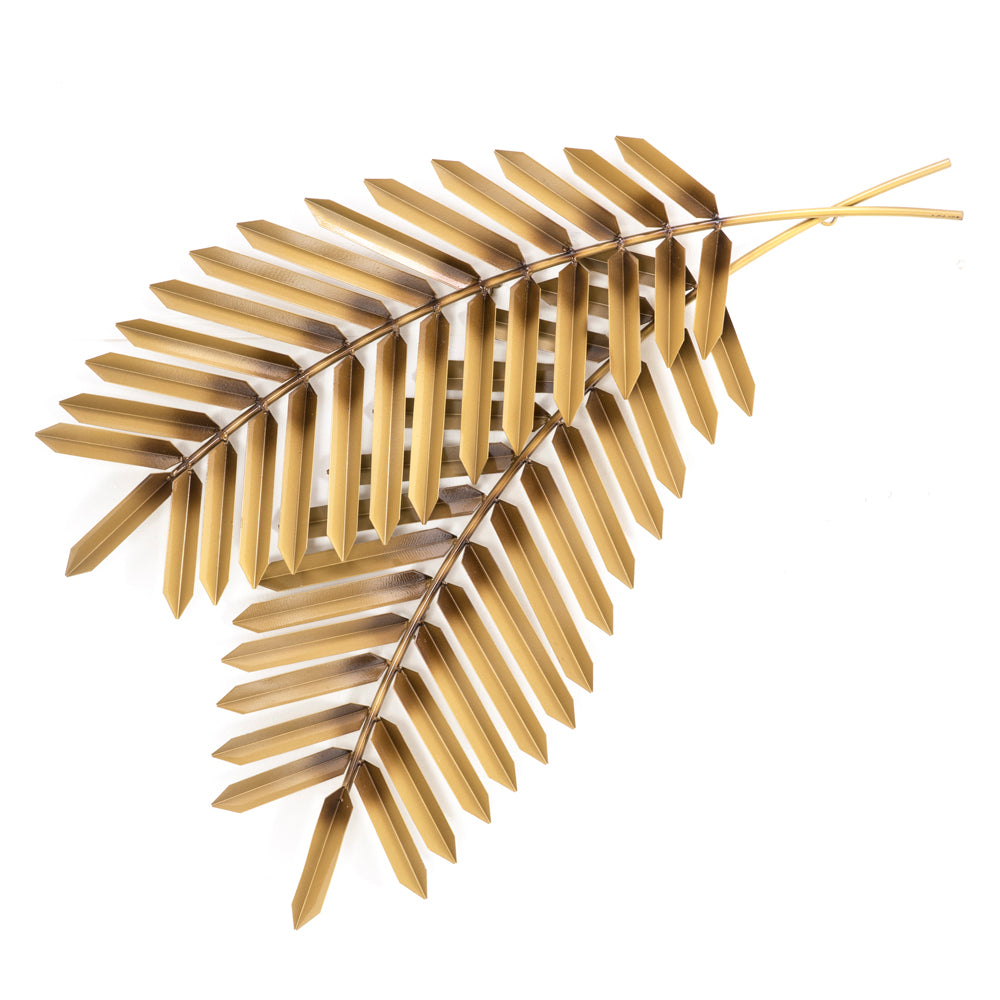 Gold Palm Frond Wall Sculpture