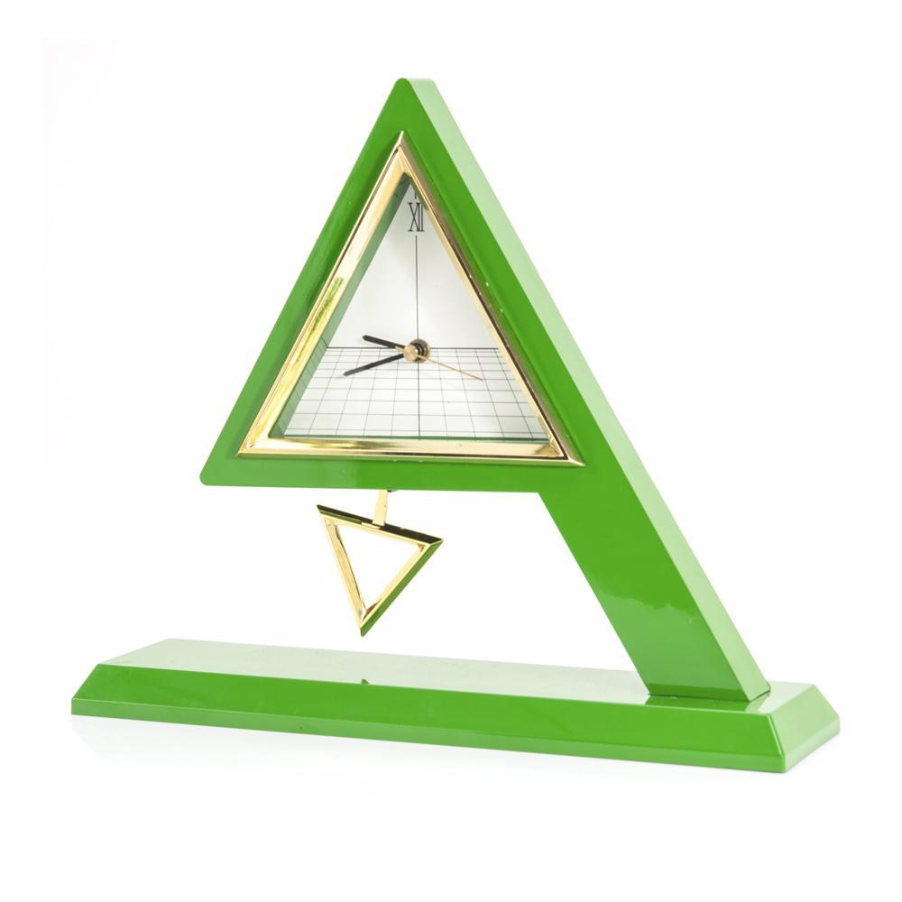 Green Triangle Clock