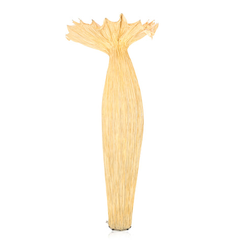 Huge Tan Folded Paper Tamale Floor Lamp
