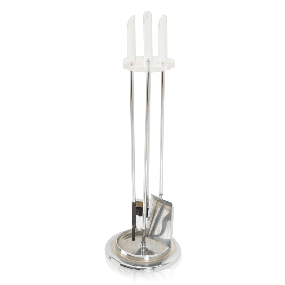Chrome Fireplace Tools