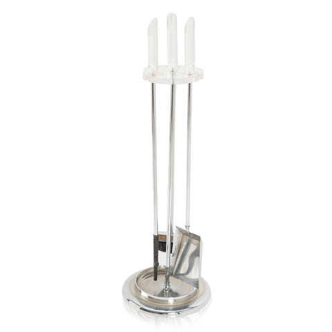Chrome Fireplace Tools