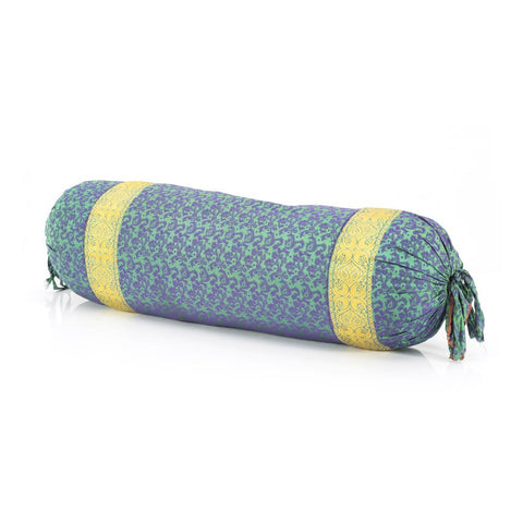 Blue Middle Eastern Bolster Pillow