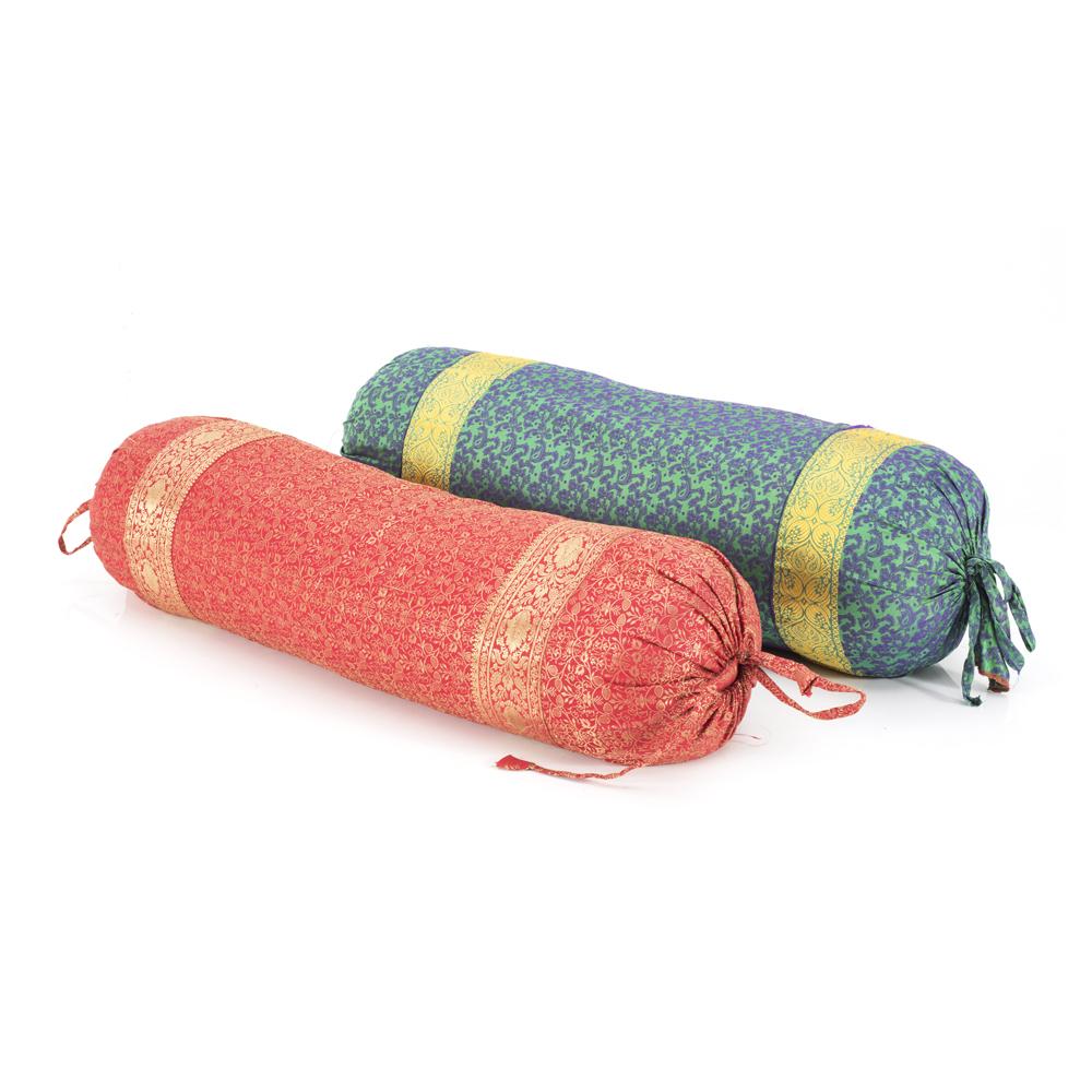 Blue Middle Eastern Bolster Pillow