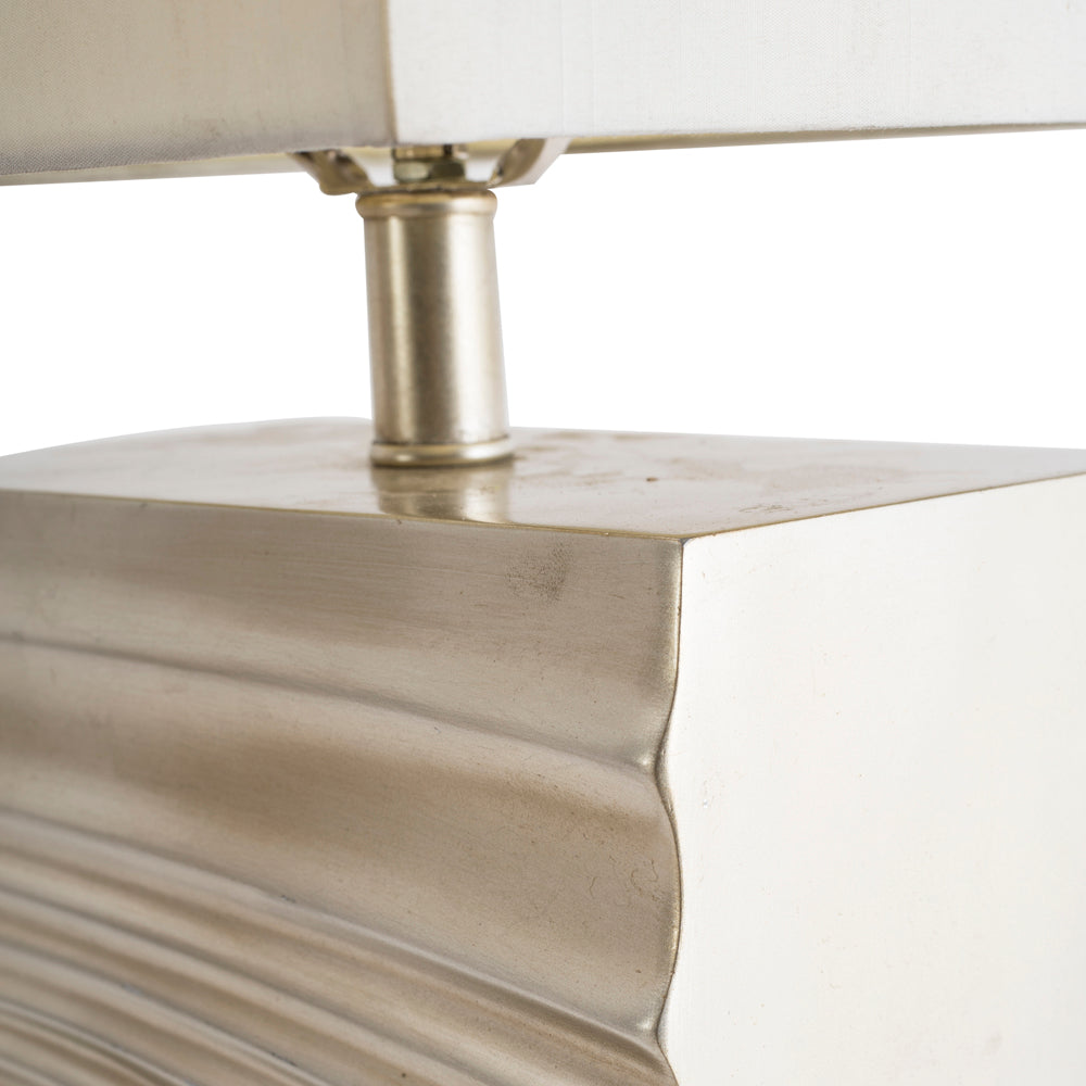 Modern Chrome Wave Lamp