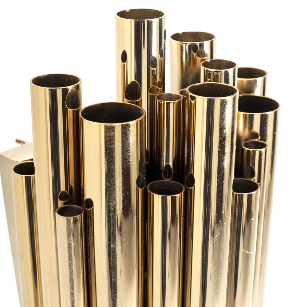 Gold Tube Sconce