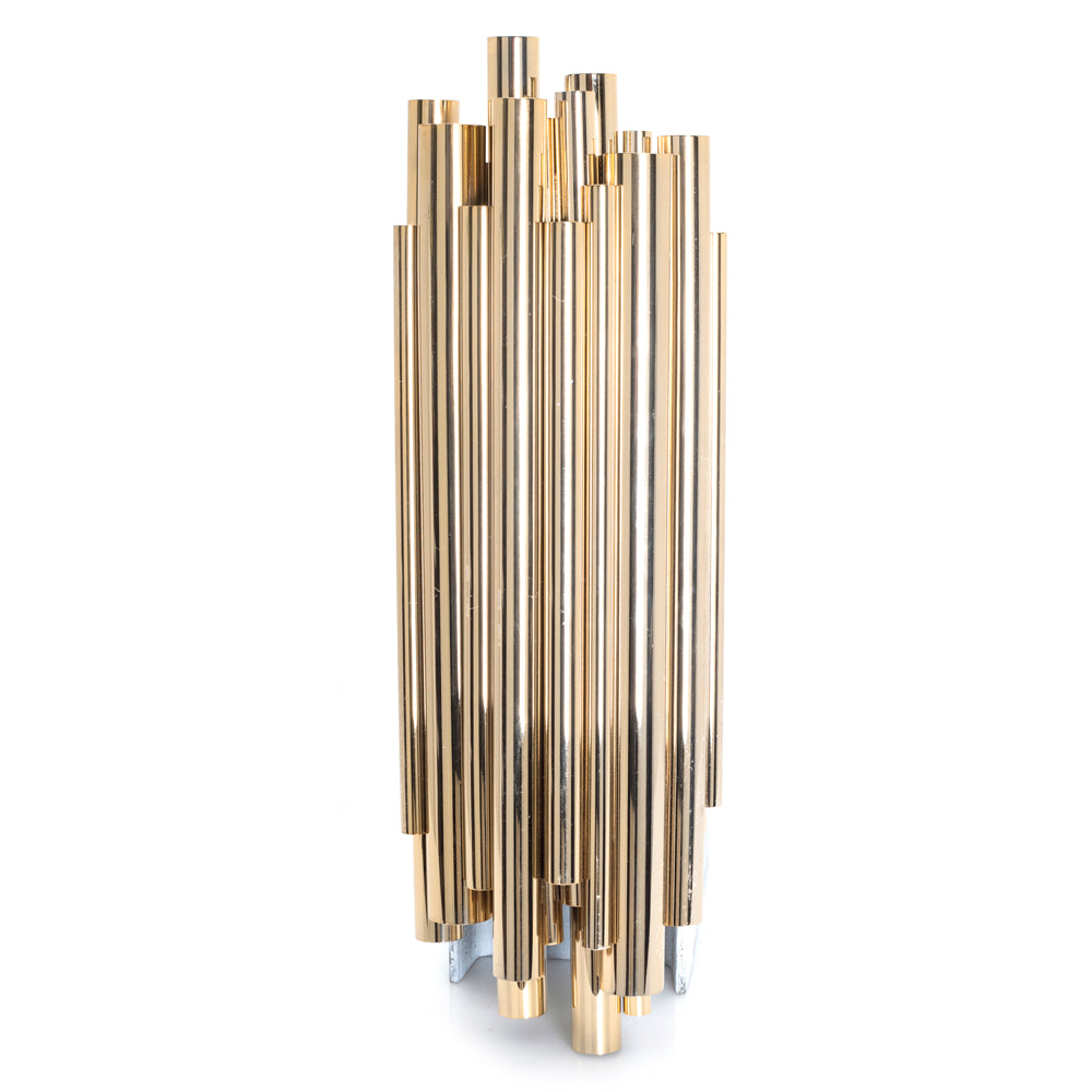 Gold Tube Sconce