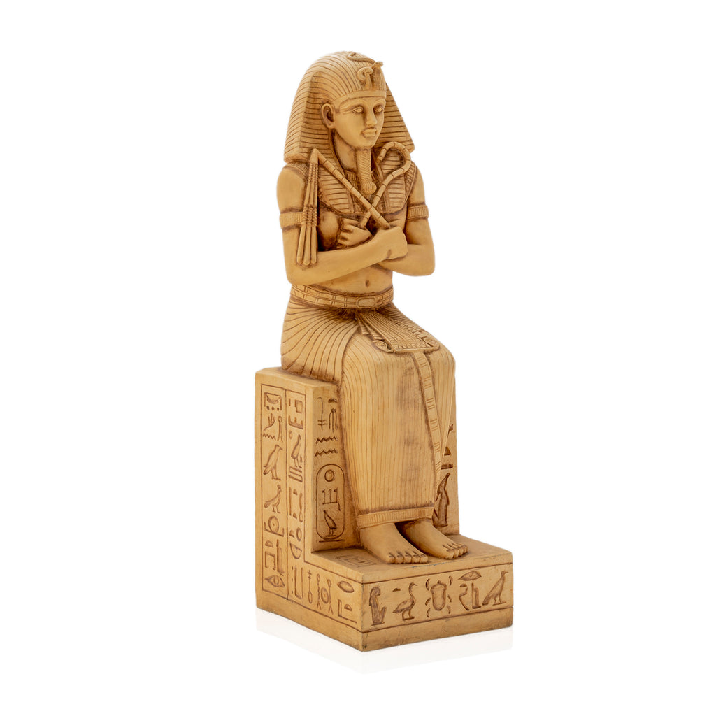Tan Egyptian Pharaoh Statue
