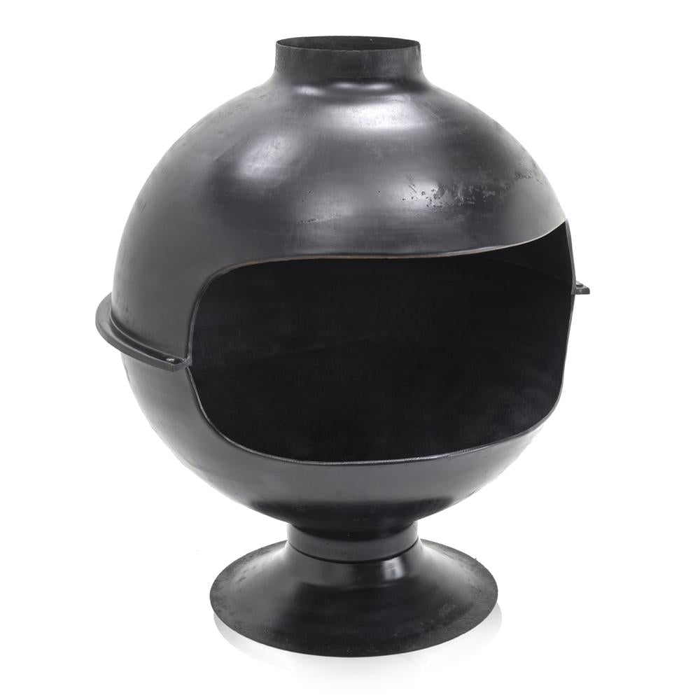 Black Globe Fireplace