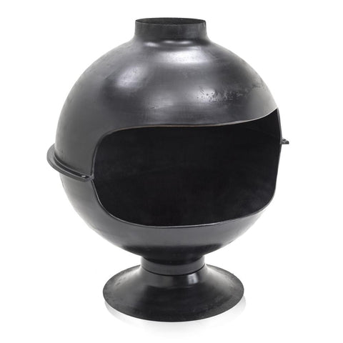 Black Globe Fireplace