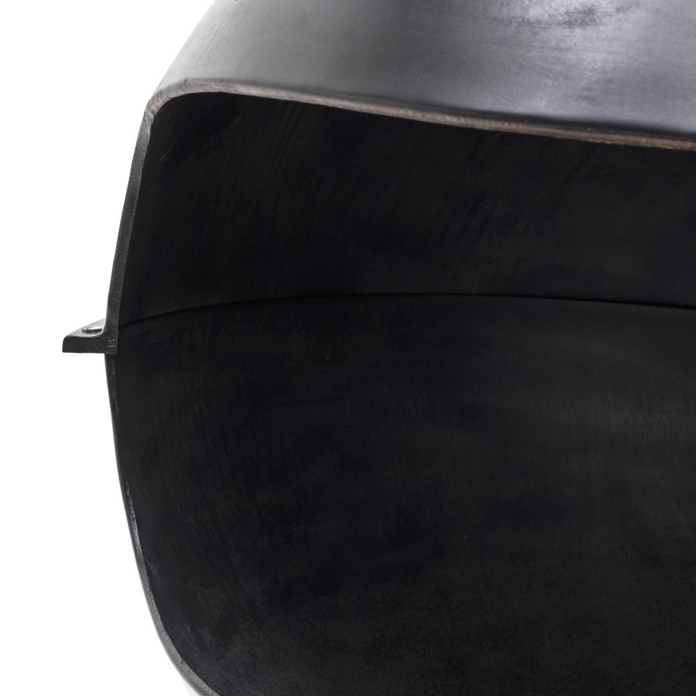 Black Globe Fireplace