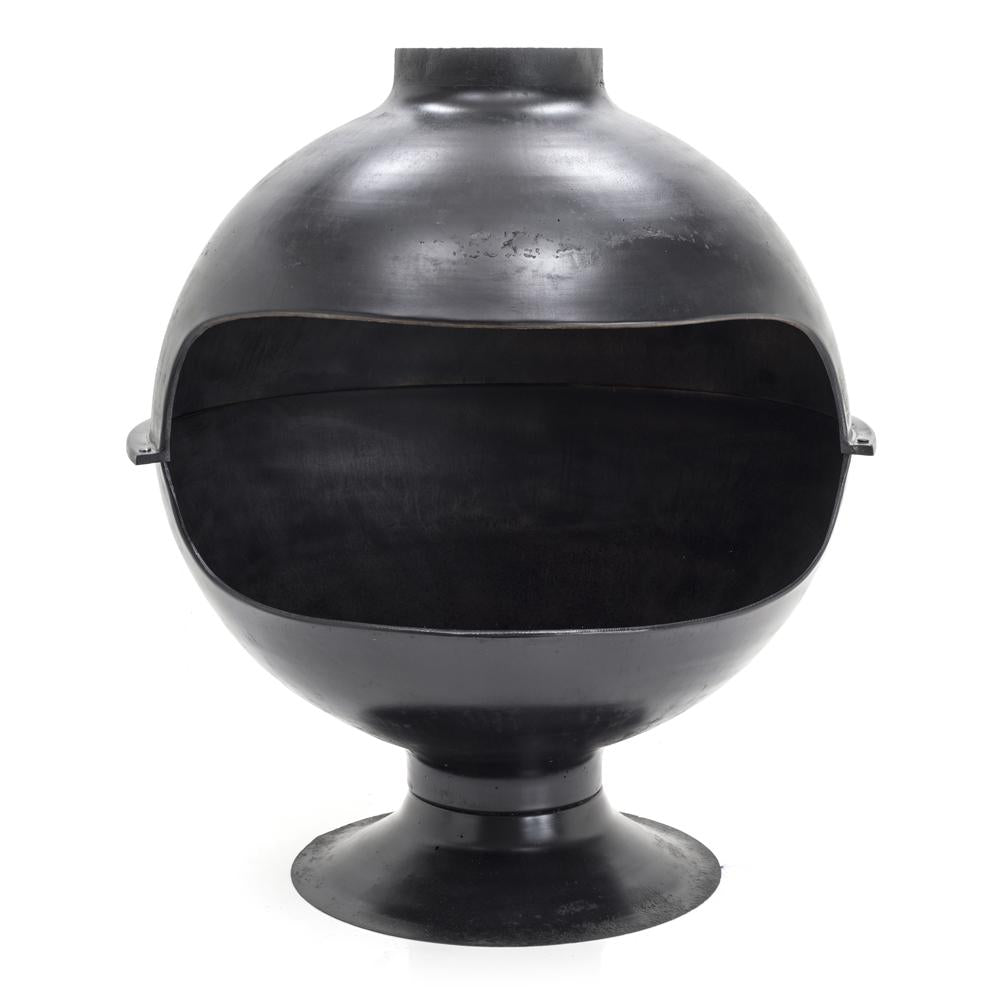 Black Globe Fireplace