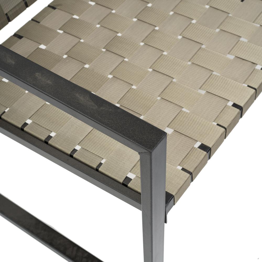 Beige and Black Modern Outdoor Seating Set