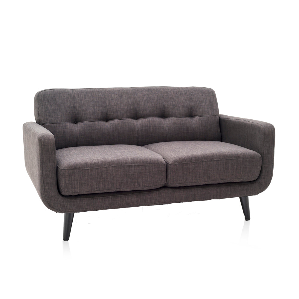 Grey Contemporary Mini Loveseat