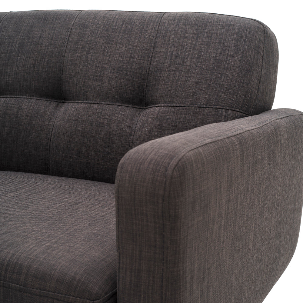 Grey Contemporary Mini Loveseat