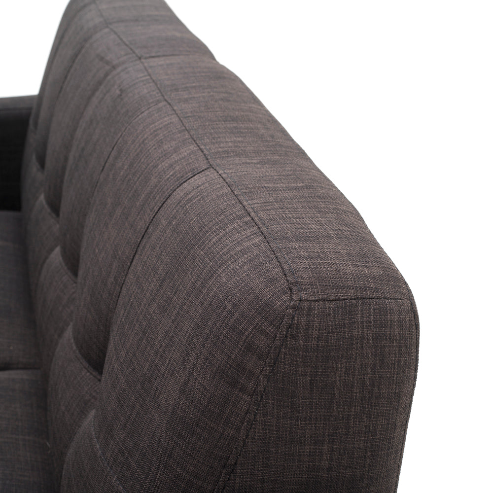 Grey Contemporary Mini Loveseat