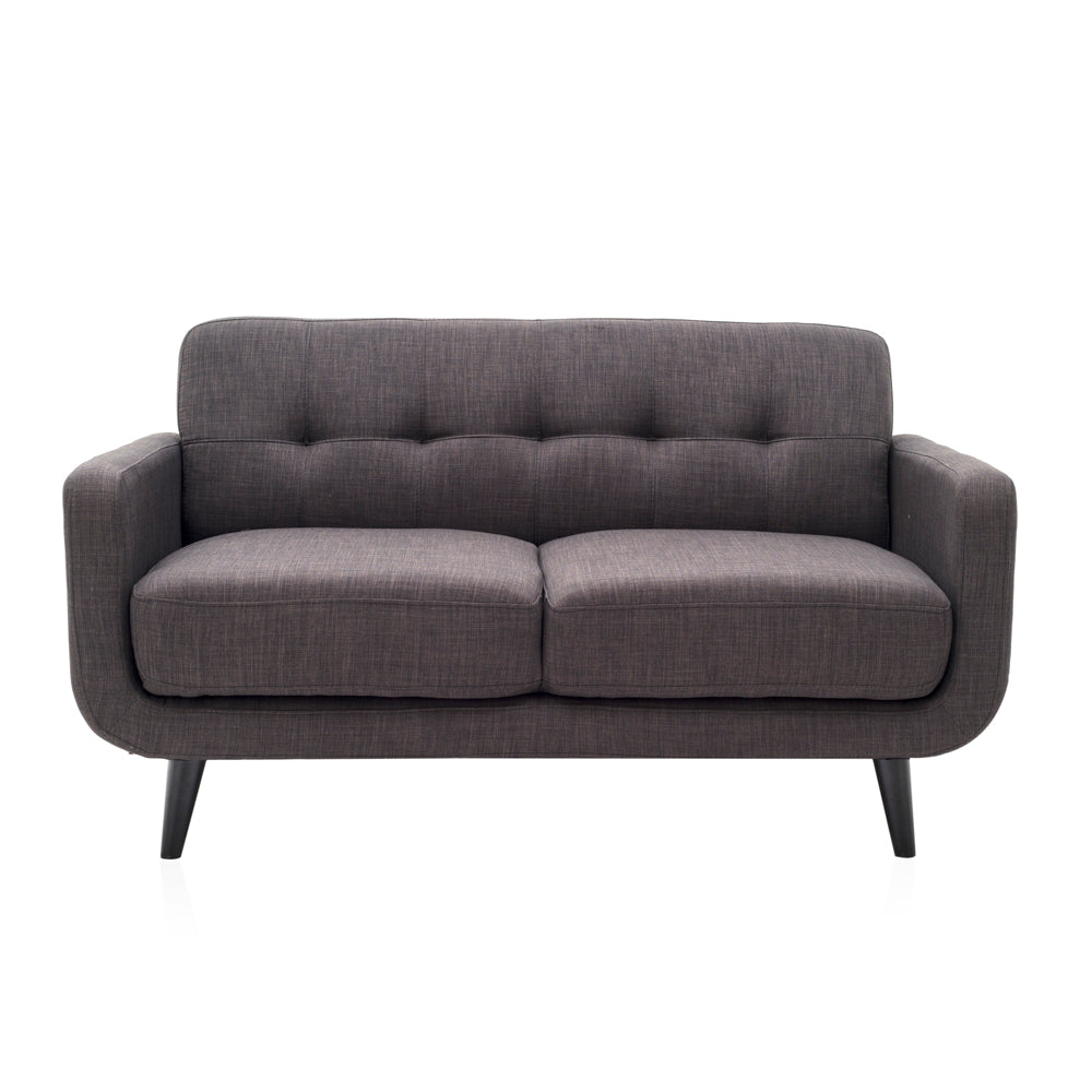 Grey Contemporary Mini Loveseat