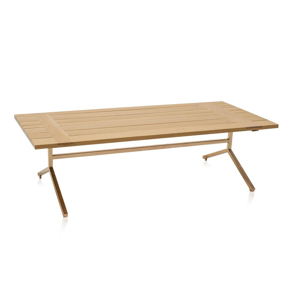 Picnic Style Wood Coffee Table
