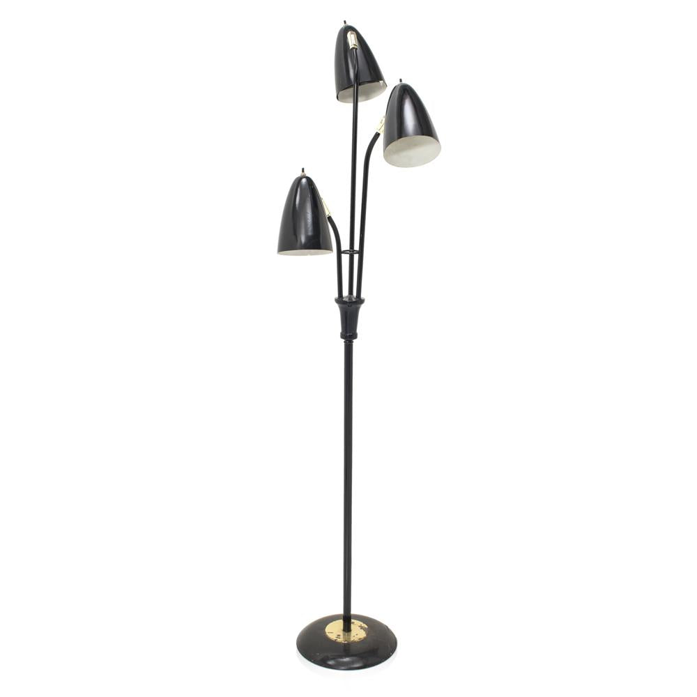 Black Triple Bulb Floor Lamp